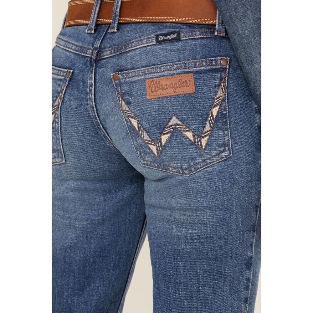Wrangler Retro Women's Ella Low Rise Bootcut Stretch Denim Jeans Size 31x32 - Picture 8 of 9